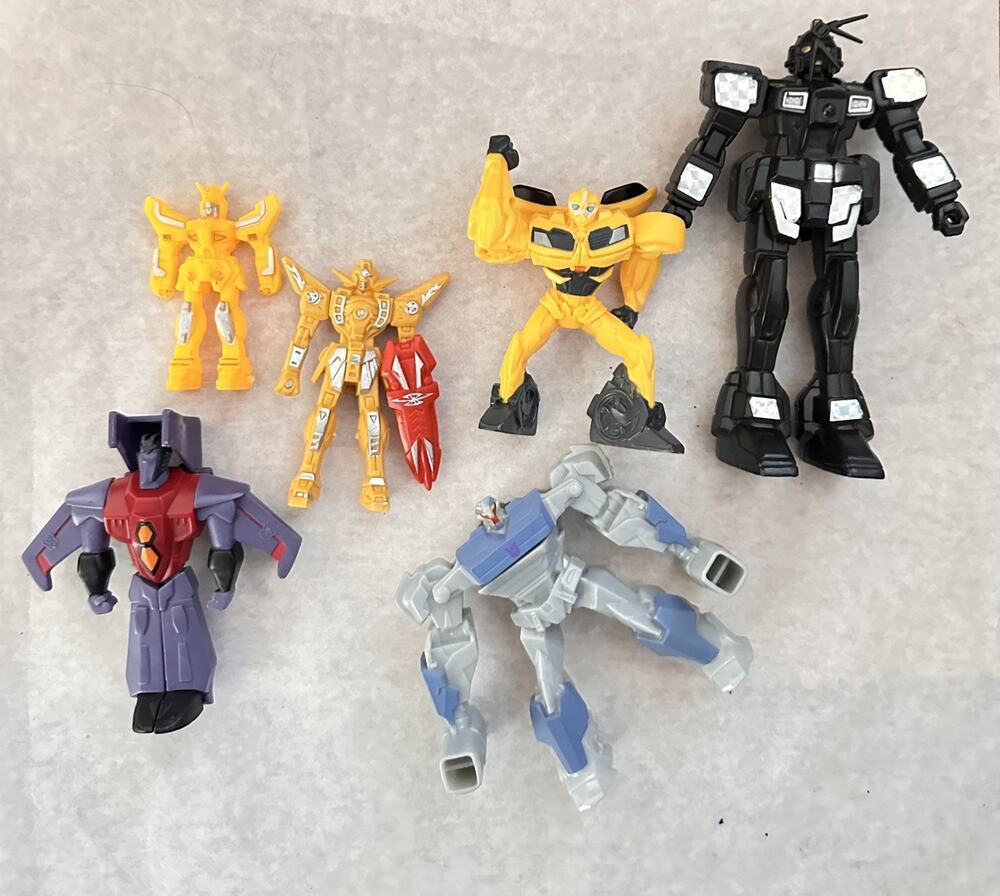 F17 McDonalds Hasbro Happy Meal Toy Transformers Lot Of 6